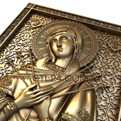 Icons (Seven-shot Icon of the Mother of God, IK_0021) 3D models for cnc